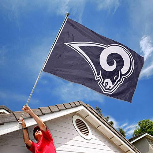 WinCraft Los Angeles Rams Blue and White Embroidered Nylon Flag - 757 Sports Collectibles