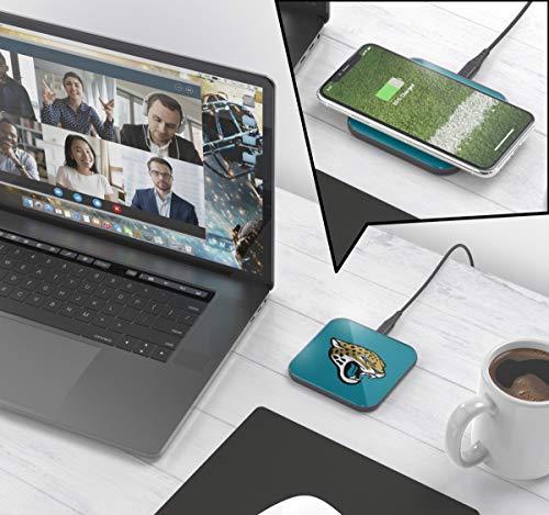NFL Jacksonville Jaguars Wireless Charging Pad, White - 757 Sports Collectibles