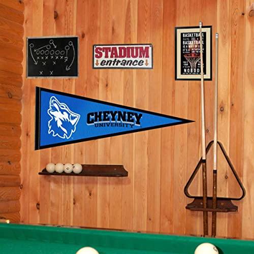 College Flags & Banners Co. Cheyney University Wolves Pennant - 757 Sports Collectibles