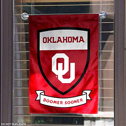 College Flags & Banners Co. Oklahoma Sooners Shield Garden Flag - 757 Sports Collectibles