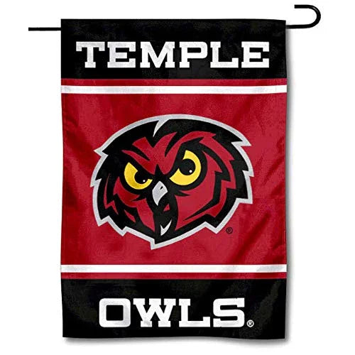 Temple Owls Garden Banner Flag - 757 Sports Collectibles