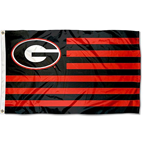 College Flags & Banners Co. Georgia Bulldogs Stars and Stripes Nation Flag - 757 Sports Collectibles