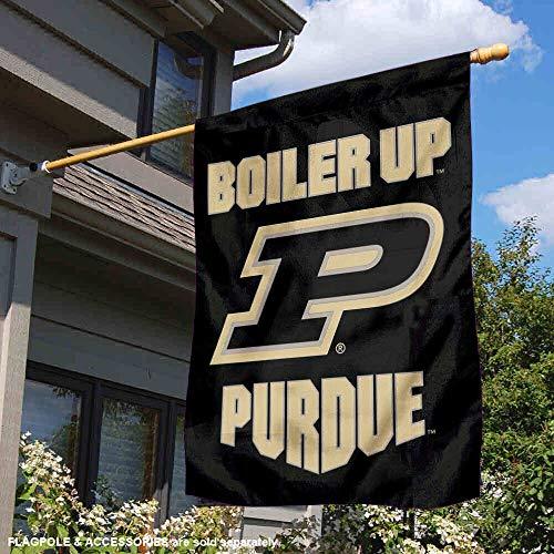 College Flags & Banners Co. Purdue Boiler Up Double Sided House Flag - 757 Sports Collectibles