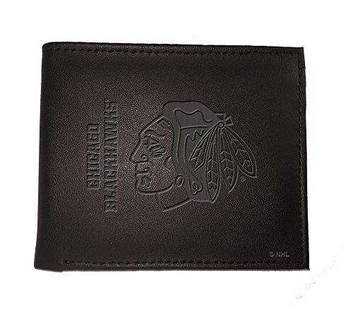 Team Sports America Leather Chicago Blackhawks Bi-fold Wallet - 757 Sports Collectibles