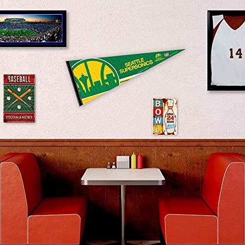 WinCraft Seattle Supersonics Throwback Retro Vintage Pennant Flag - 757 Sports Collectibles
