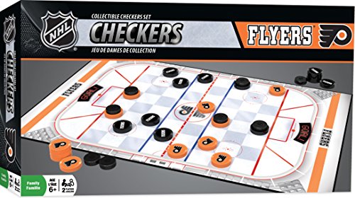 MasterPieces NHL Philadelphia Flyers Checkers Board Game , 13" x 21" - 757 Sports Collectibles