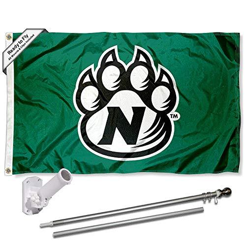 College Flags & Banners Co. Northwest Missouri State Bearcats Flag with Pole and Bracket Holder University Set - 757 Sports Collectibles