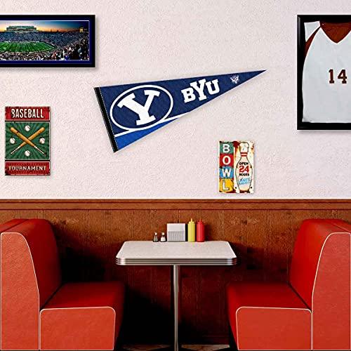College Flags & Banners Co. BYU Pennant Full Size Felt - 757 Sports Collectibles