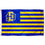 College Flags & Banners Co. South Dakota State Jackrabbits Stars and Stripes Nation Flag - 757 Sports Collectibles