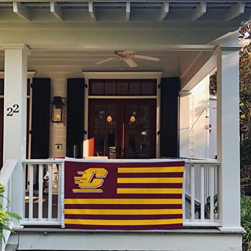 Desert Cactus Central Michigan University Flag CMU Chippewas Flags Banners 100% Polyester Indoor Outdoor 3x5 (Nation) - 757 Sports Collectibles