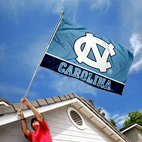 College Flags & Banners Co. North Carolina Tar Heels Double Sided Flag - 757 Sports Collectibles