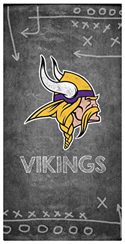 Fan Creations NFL Minnesota Vikings Unisex Minnesota Vikings Chalk Playbook Sign, Team Color, 6 x 12 - 757 Sports Collectibles