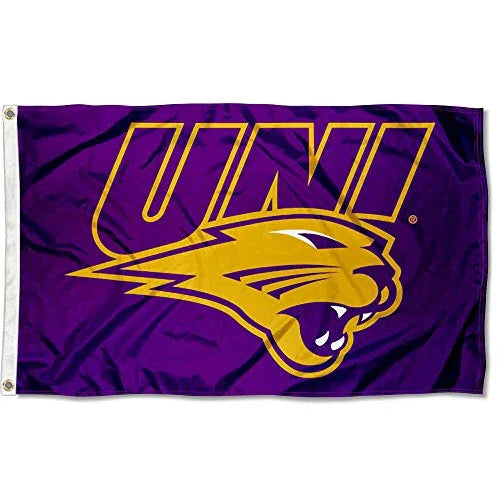 College Flags & Banners Co. Northern Iowa Panthers UNI Logo Flag - 757 Sports Collectibles