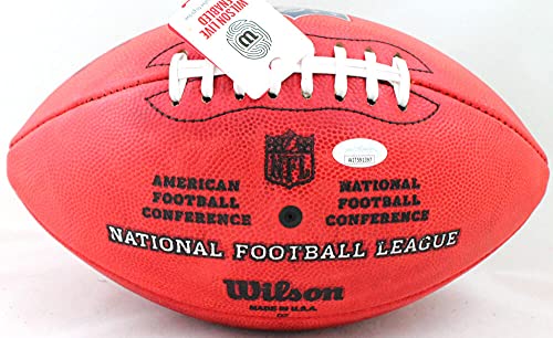Roger Staubach/Drew Pearson/Tony Dorsett Autographed NFL Authentic Wilson Duke Football W/HOF- JSA W Auth - 757 Sports Collectibles