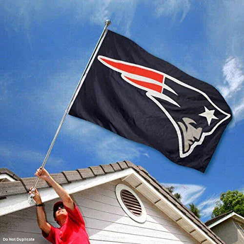 WinCraft New England Patriots Embroidered Nylon Flag - 757 Sports Collectibles
