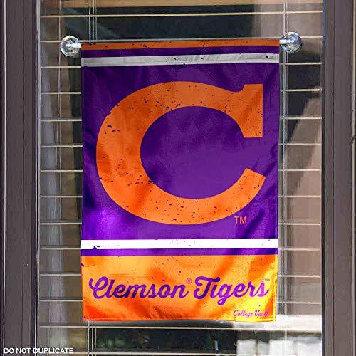 WinCraft Clemson Tigers Vintage Retro Throwback Garden Flag - 757 Sports Collectibles