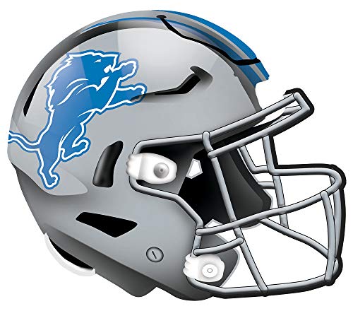 NFL Detroit Lions Unisex Detroit Lions Authentic Helmet, Team Color, 12 inch - 757 Sports Collectibles