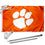 Clemson Tigers ACC Flag with Pole and Bracket Kit - 757 Sports Collectibles