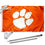 Clemson Tigers ACC Flag with Pole and Bracket Kit - 757 Sports Collectibles