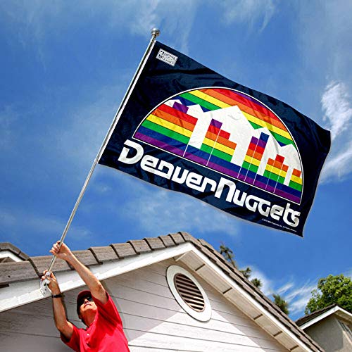 WinCraft Denver Nuggets Retro Vintage Throwback Skyline Outdoor Large Grommet Flag - 757 Sports Collectibles