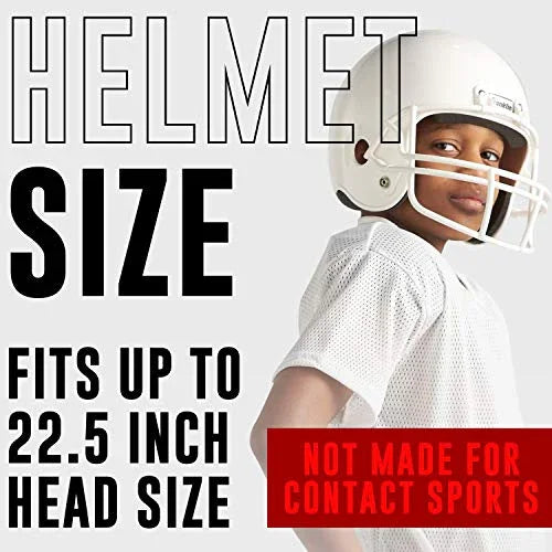 Franklin Sports Michigan Wolverines Kids College Football Uniform Set - NCAA Youth Football Uniform Costume - Helmet, Jersey, Chinstrap Set - Youth M - 757 Sports Collectibles