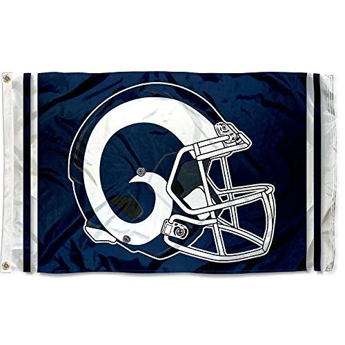 WinCraft Los Angeles Rams New Helmet Grommet Pole Flag - 757 Sports Collectibles