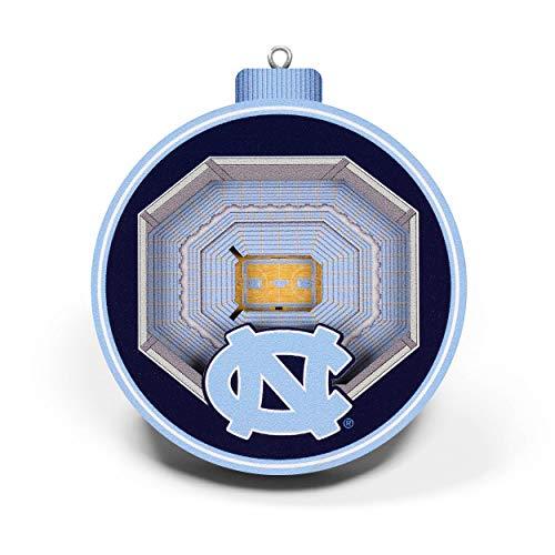 YouTheFan NCAA North Carolina Tar Heels 3D StadiumView Ornament - Dean E. Smith Center - 757 Sports Collectibles