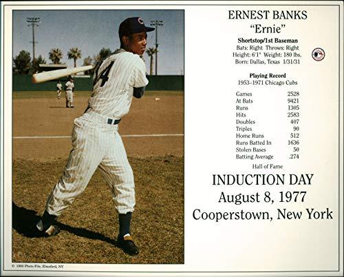 Cubs Ernie Banks 8x10 PhotoFile Hall Of Fame Induction Day Photo Un-signed - 757 Sports Collectibles