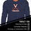 Campus Colors NCAA MVP Adult Long-Sleeve Shirt - Cotton & Polyester - Durable and Lightweight - Stylish Comfort for Game Days (Virginia Cavaliers - Blue, Medium) - 757 Sports Collectibles