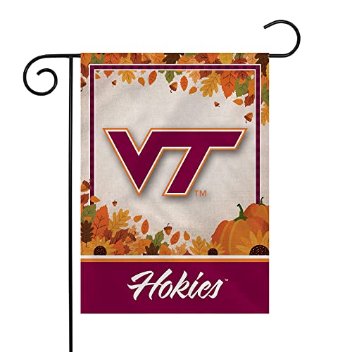 Rico Industries NCAA Virginia Tech Hokies Fall/Harvest 13" x 18" Double Sided Garden Flag - 757 Sports Collectibles