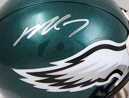 Michael Vick Autographed Philadelphia Eagles Mini Helmet-JSA W Silver - 757 Sports Collectibles