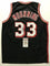 Autographed/Signed Alonzo Mourning Miami Black Basketball Jersey JSA COA - 757 Sports Collectibles