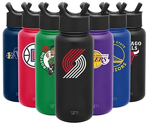 Simple Modern NBA Portland Trail Blazers 32oz Water Bottle with Straw Lid Insulated Stainless Steel Summit - 757 Sports Collectibles