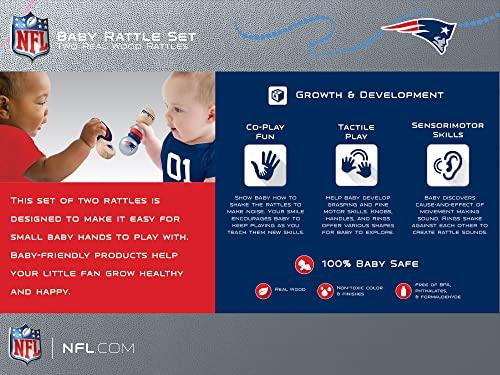 NFL New England Patriots Baby Rattle Set - 2 Pack - 757 Sports Collectibles