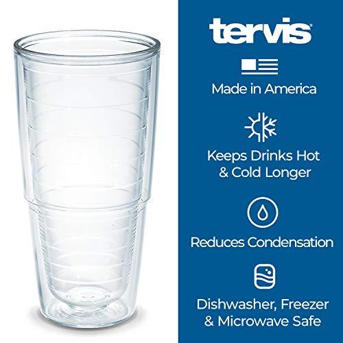 Tervis NCAA Wisconsin Badgers Tumbler With Lid, 24 oz, Clear - 757 Sports Collectibles