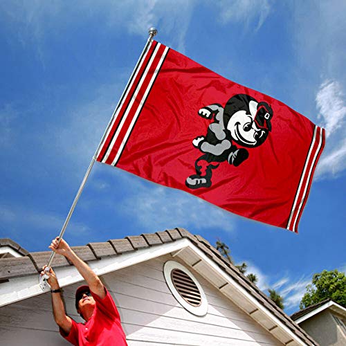 College Flags & Banners Co. Ohio State Buckeyes Vintage Retro Throwback 3x5 Banner Flag - 757 Sports Collectibles