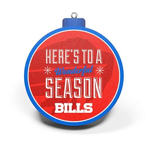 YouTheFan NFL Logo Series 3D Ornament, Buffalo Bills - 757 Sports Collectibles