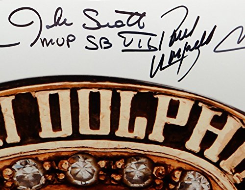 1972 17-0 Perfect Season Autographed 16x20 Super Bowl Ring Photo- JSA W Auth - 757 Sports Collectibles