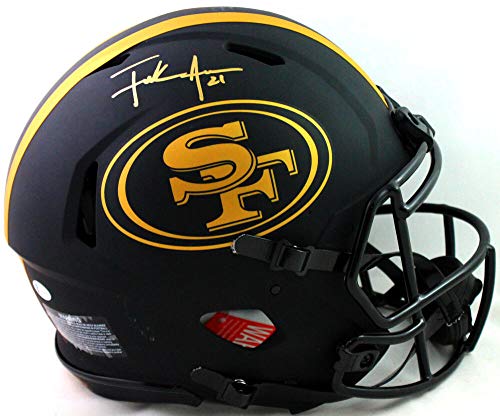 Frank Gore Autographed San Francisco 49ers F/S Eclipse Speed Authentic Helmet- Beckett W Gold - 757 Sports Collectibles