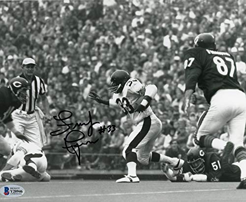 Frenchy Fuqua Autographed Pittsburgh Steelers 8x10 Photo - BAS COA (B&W) - 757 Sports Collectibles