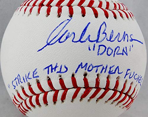 Corbin Bernsen Autographed Rawlings OML Baseball"Dorn" & STMFO - JSA W Auth - 757 Sports Collectibles