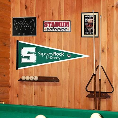 College Flags & Banners Co. Slippery Rock Pennant - 757 Sports Collectibles