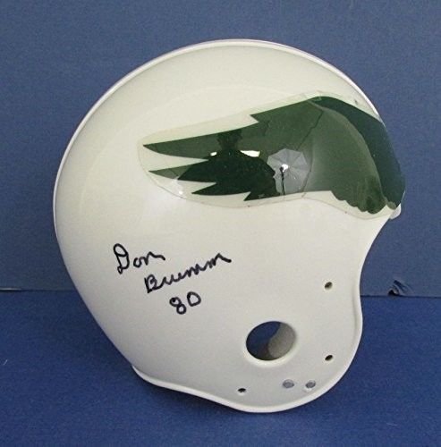 Don Brumm Philadelphia Eagles Signed Throwback Mini Helmet 121937
