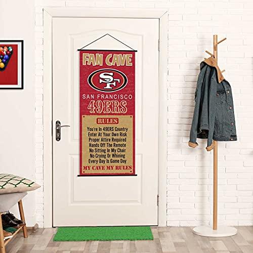 WinCraft San Francisco 49ers Man Cave Fan Banner Wall Door Scroll - 757 Sports Collectibles