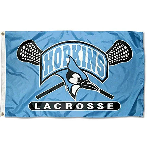 JHU Blue Jays Large Lacrosse 3x5 College Flag - 757 Sports Collectibles
