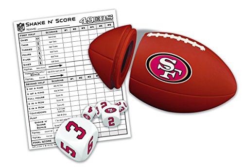 MasterPieces NFL San Francisco 49ers Shake N' Score Travel Dice Game - 757 Sports Collectibles