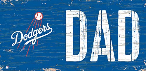 Fan Creations MLB Los Angeles Dodgers Unisex Los Angeles Dodgers DAD Sign, Team Color, 6 x 12 - 757 Sports Collectibles