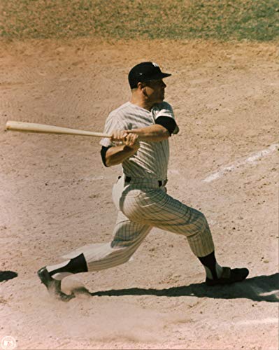 Yankees Mickey Mantle 8x10 PhotoFile At Bat Swinging Photo Un-signed - 757 Sports Collectibles