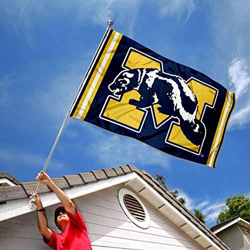 College Flags & Banners Co. Michigan Wolverines Vintage Retro Throwback 3x5 Banner Flag - 757 Sports Collectibles