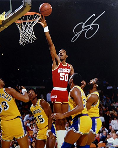 Ralph Sampson Autographed Silver Houston Rockets 16x20 Lay Up Photo- JSA W Auth